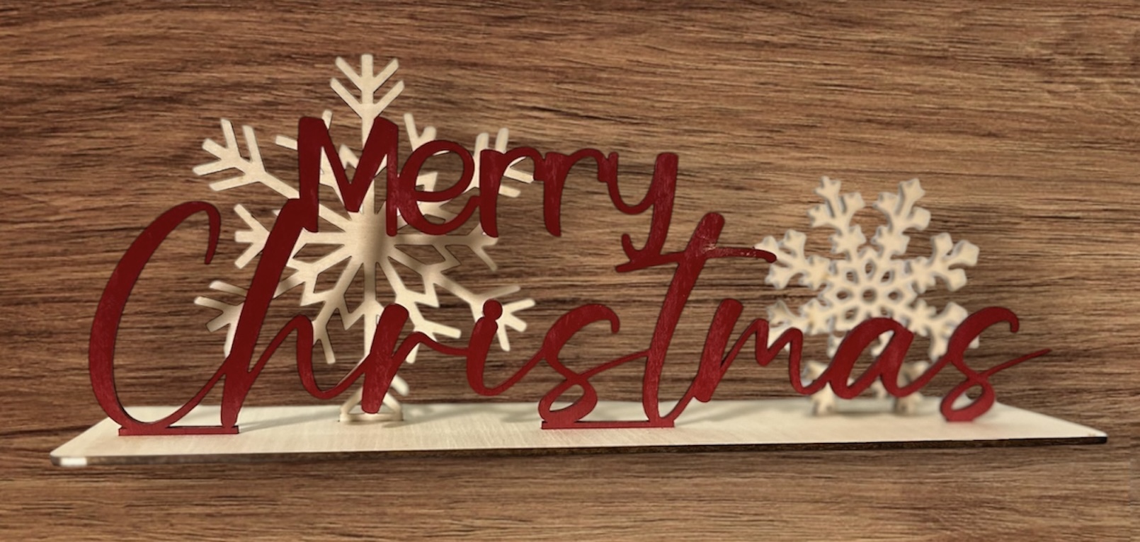 (image for) Merry Christmas with Snowflakes